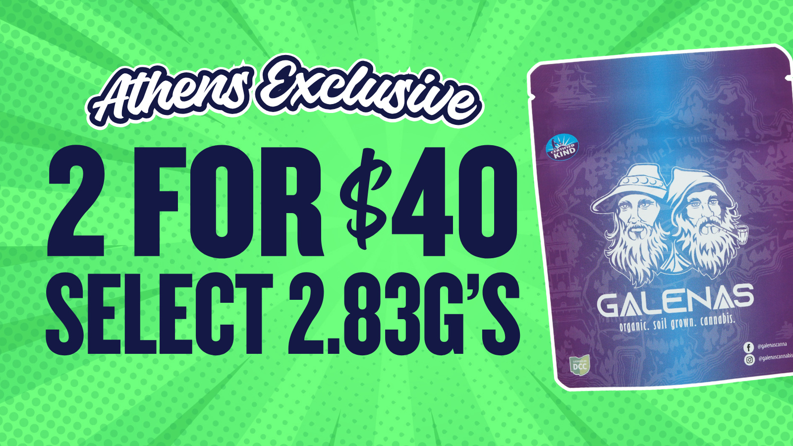 2 FOR $40 SELECT 2.83G