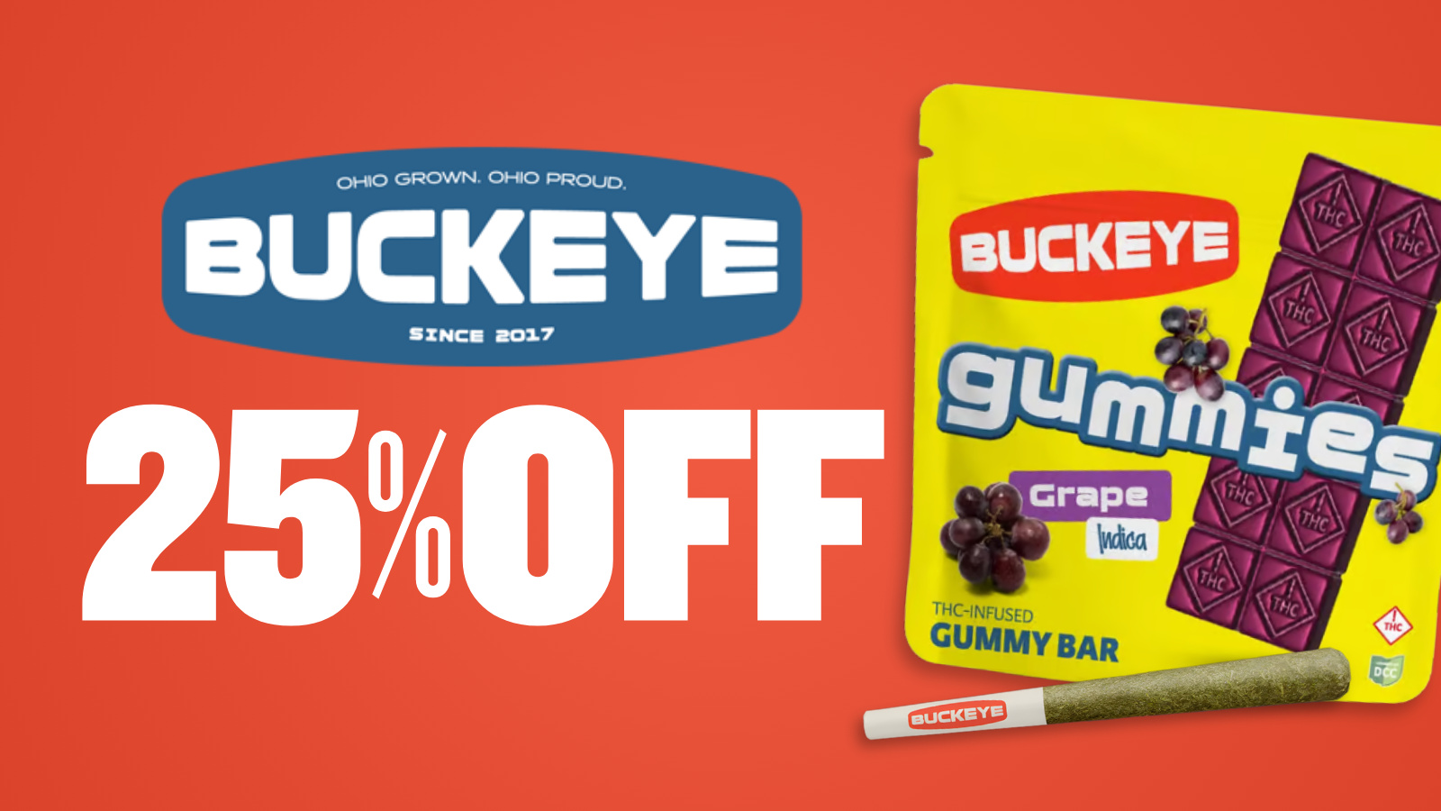 25% OFF BUCKEYE RELIEF
