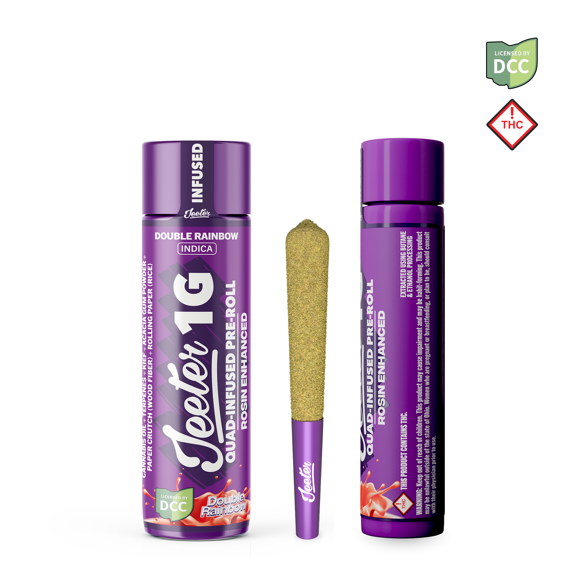 Double Rainbow - 1g Infused - Indica thumbnail 2