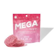 Strawberry Lemonade 1:1 Mega Pearl - 100mg Candies - Sativa - 10pk thumbnail 2