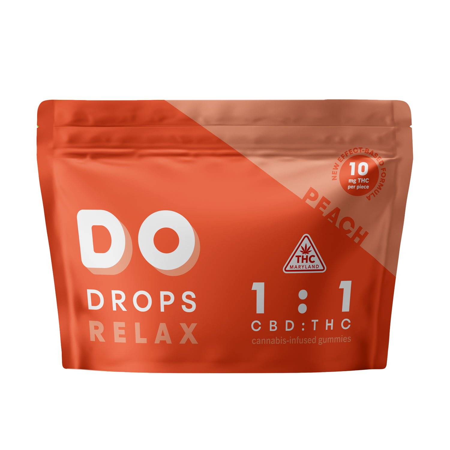 Relax Peach 1:1 - 100mg Candies - CBD - 10pk thumbnail 2