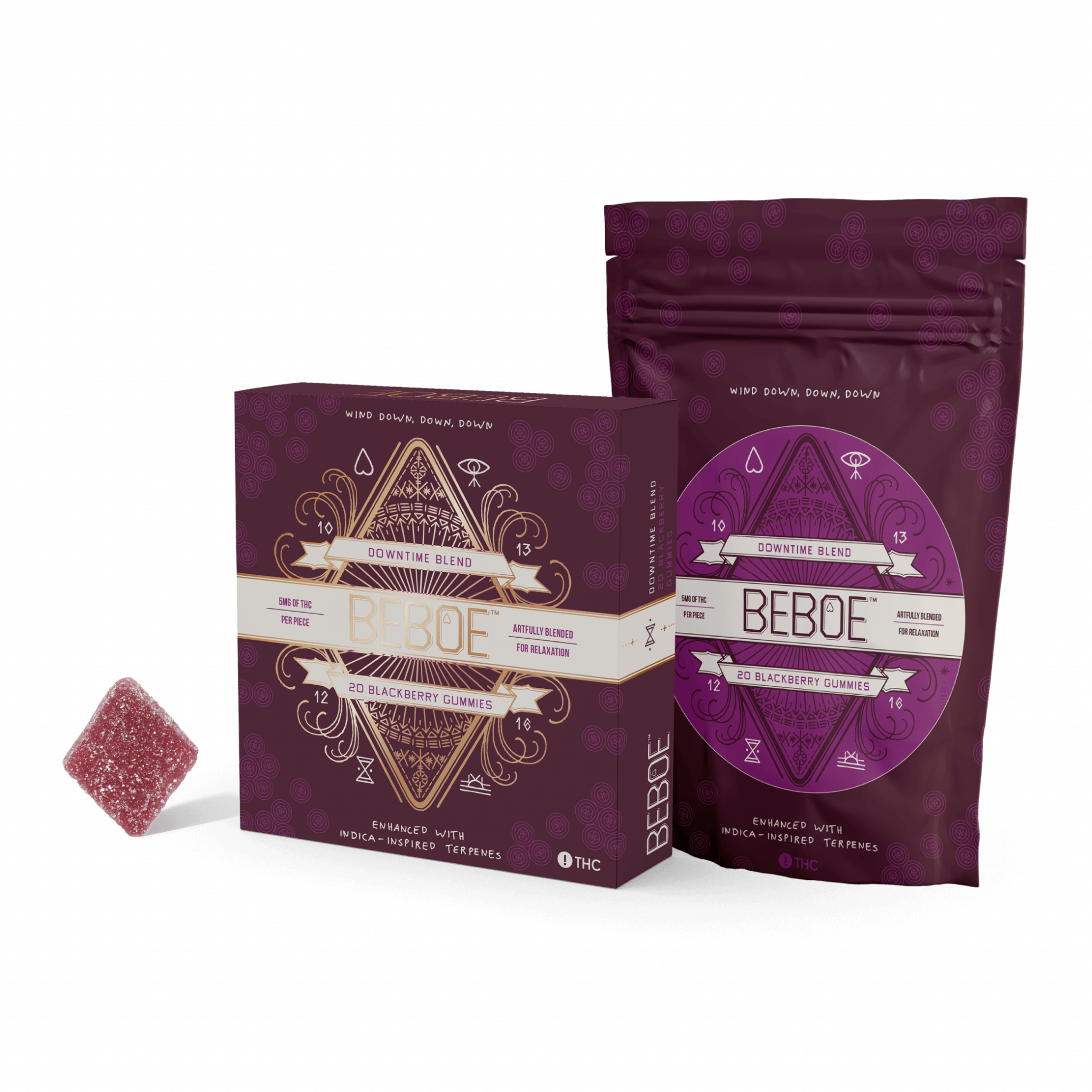 Downtime 1:1 - 100mg Candies - CBD - 20pk thumbnail 2