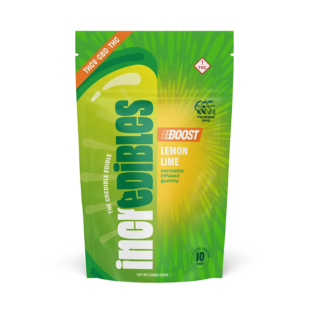 Lemon Lime Boost + THCV & CBD - 10mg Candies - CBD - 10pk thumbnail 2