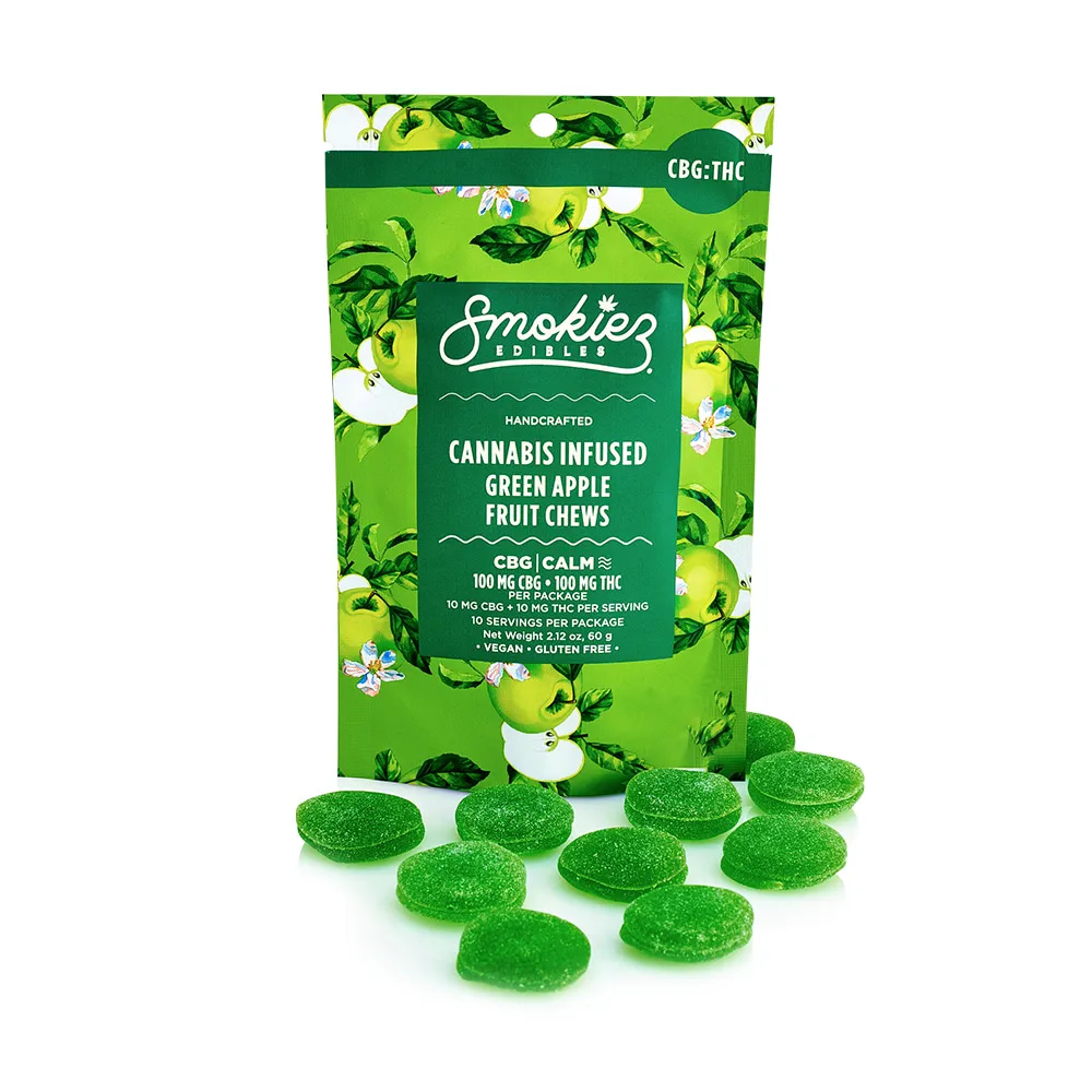 Green Apple 1:1 - 100mg Candies - 10pk thumbnail 3