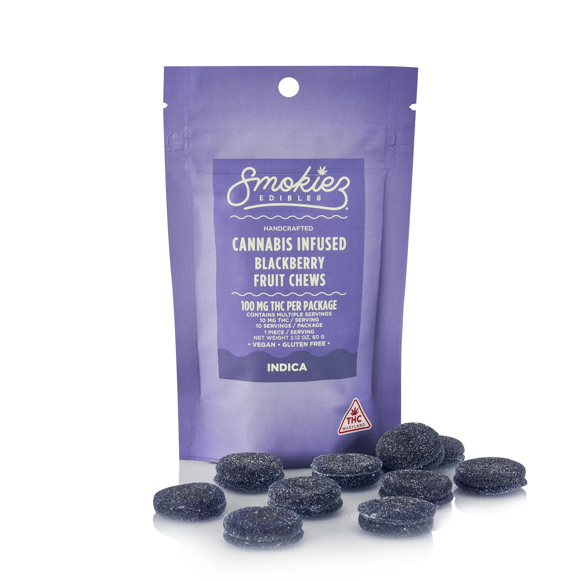 Blackberry - 100mg Candies - Indica - 10pk thumbnail 3