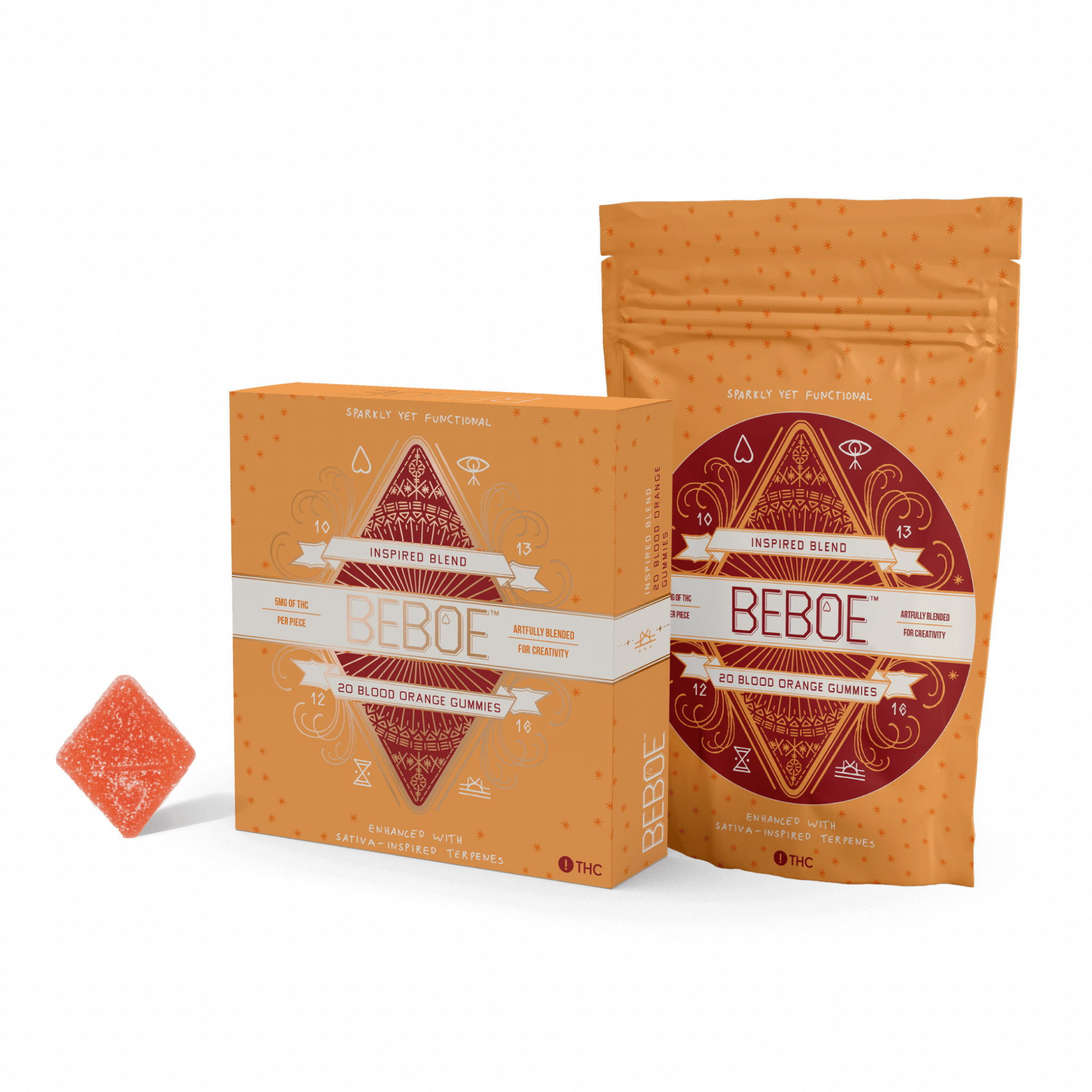 Inspired Blood Orange - 100mg Candies - Sativa - 20pk thumbnail 2