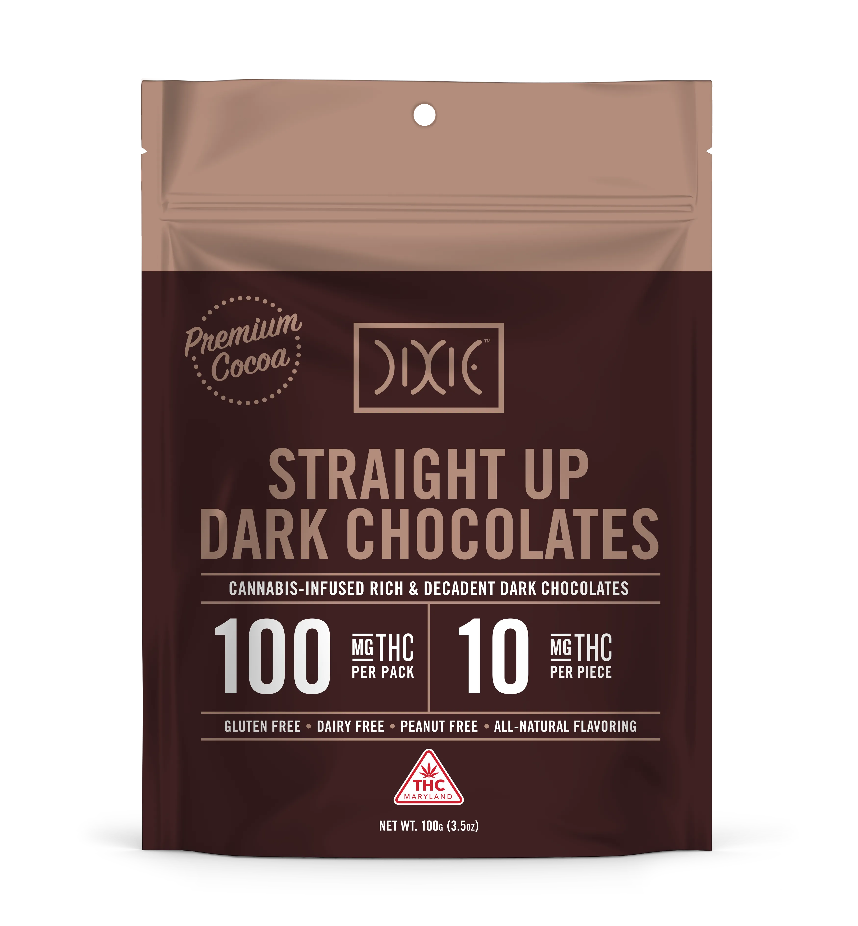Dark - 100mg Chocolates - 10pk thumbnail 3