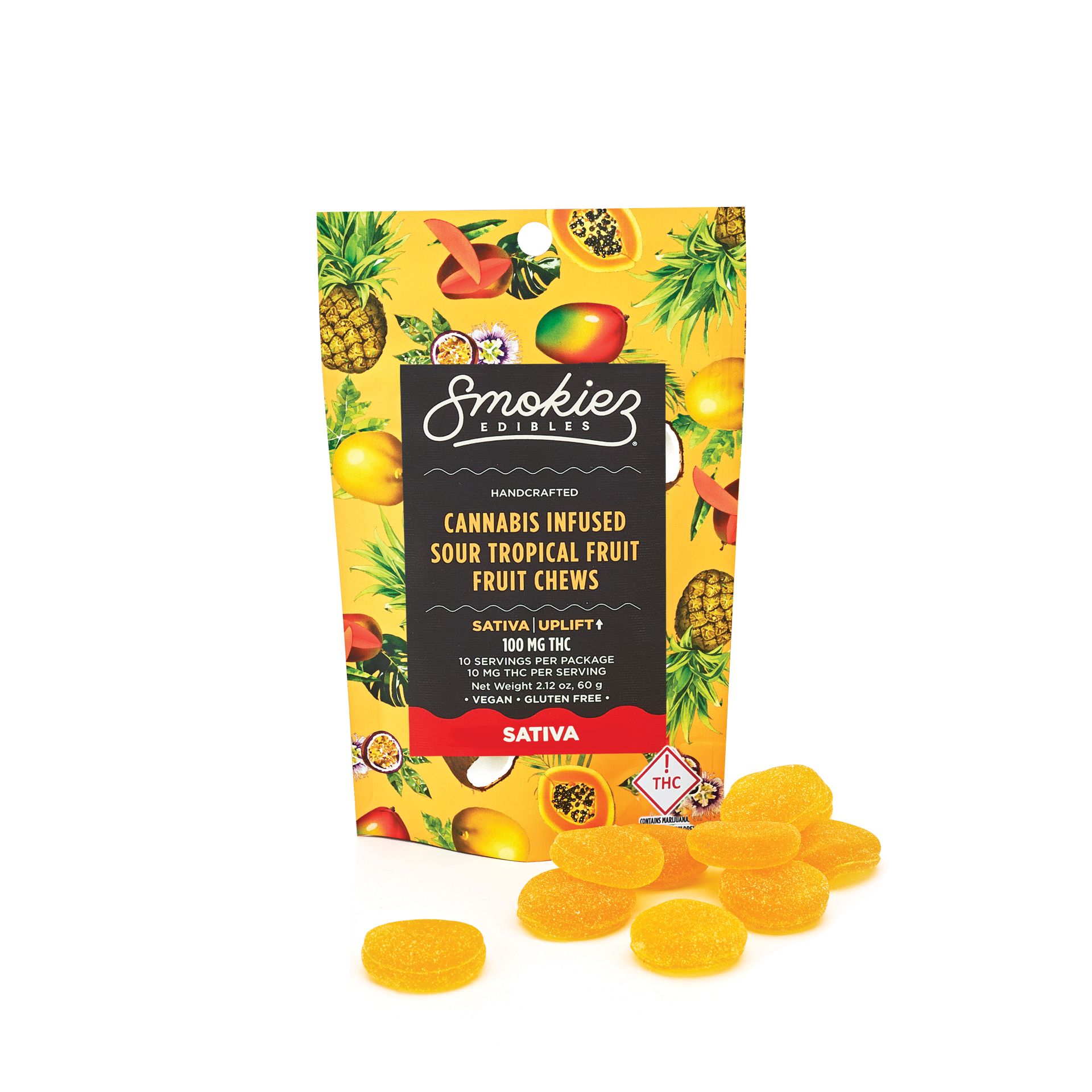 Sweet Tropical - 100mg Candies - Sativa - 10pk thumbnail 2