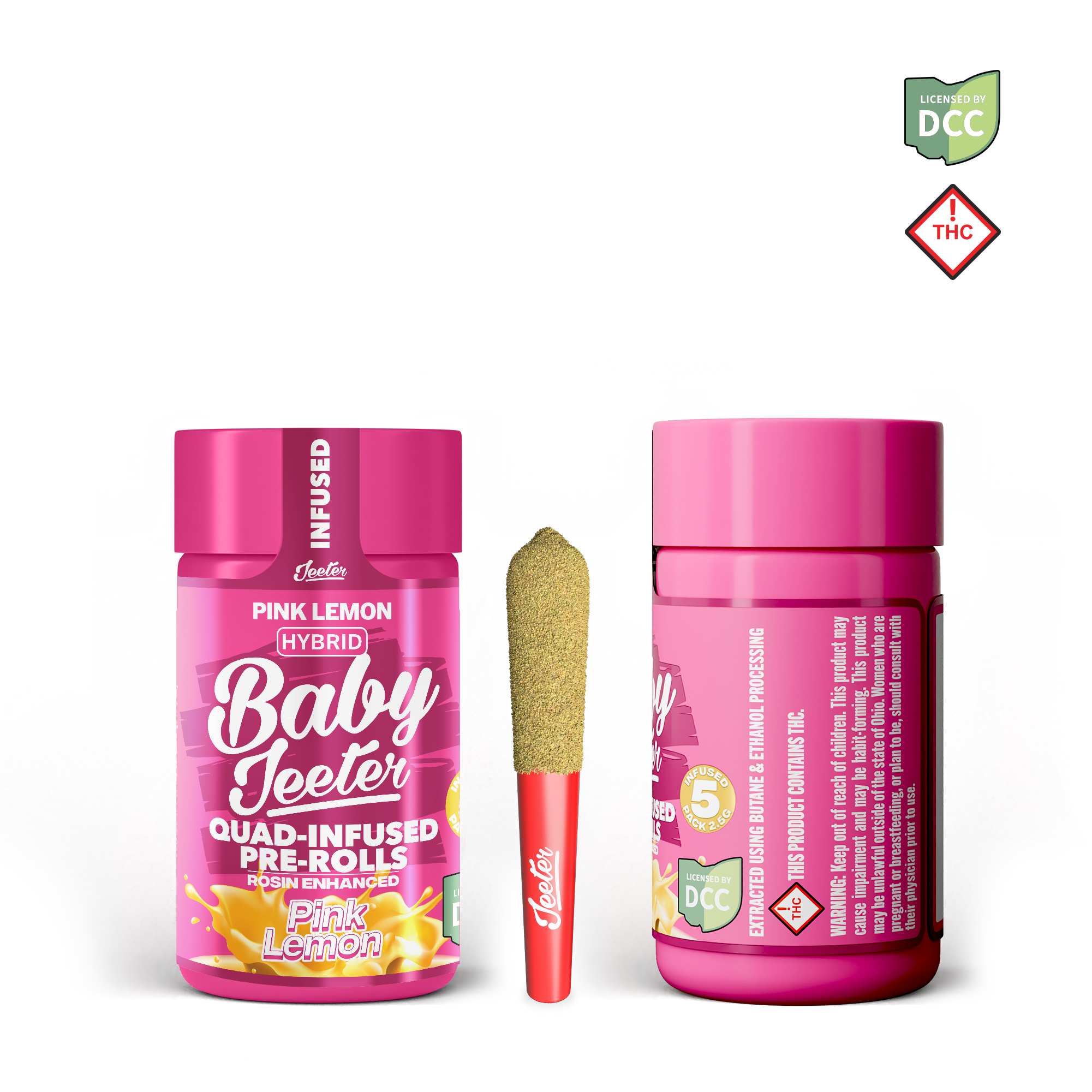 Pink Lemon - 2.5g Infused - Hybrid - 5pk thumbnail 2