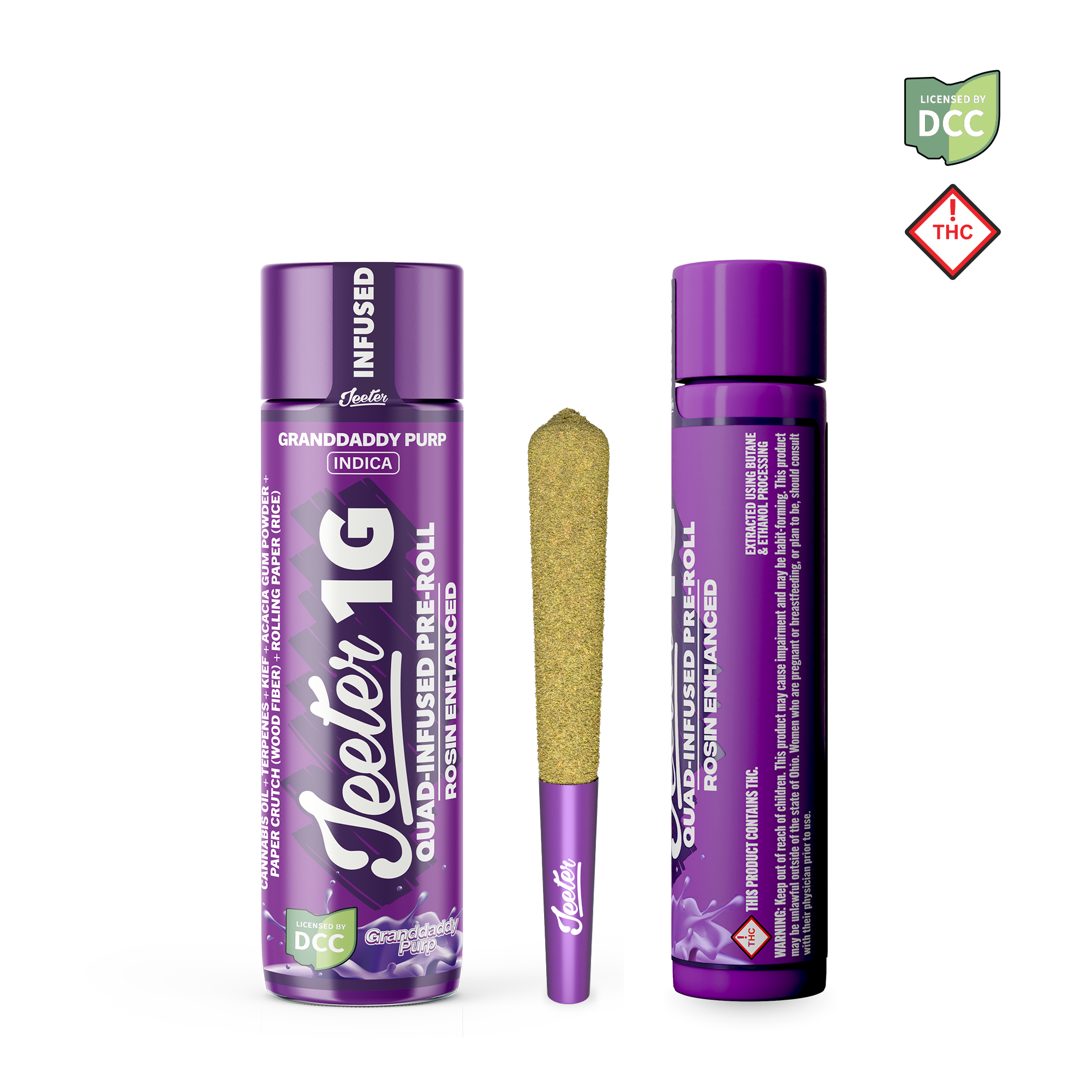 Granddaddy Purp - 1g Infused - Indica thumbnail 2