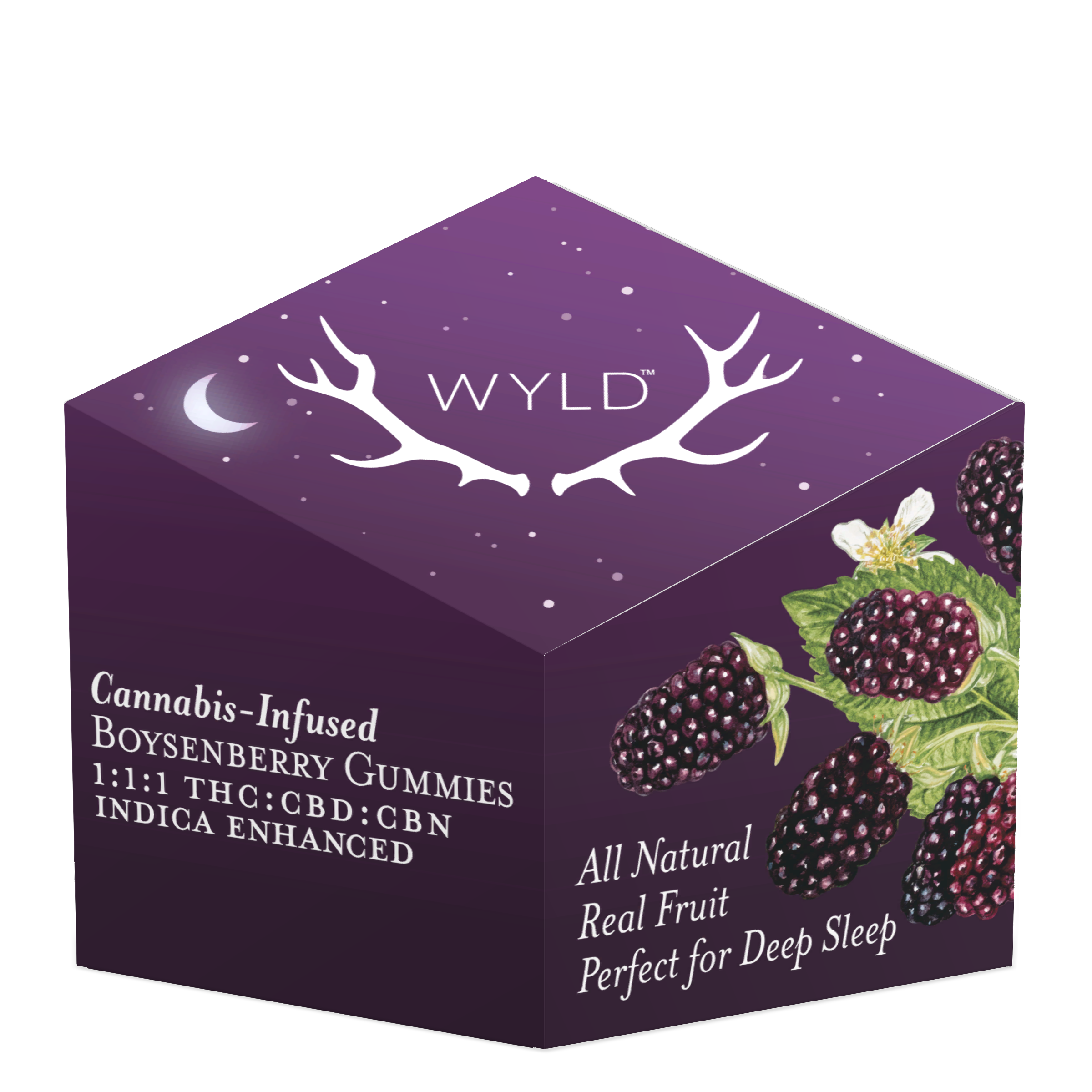 Boysenberry 1:1:1 - 100mg Candies - CBD - 10pk thumbnail 2