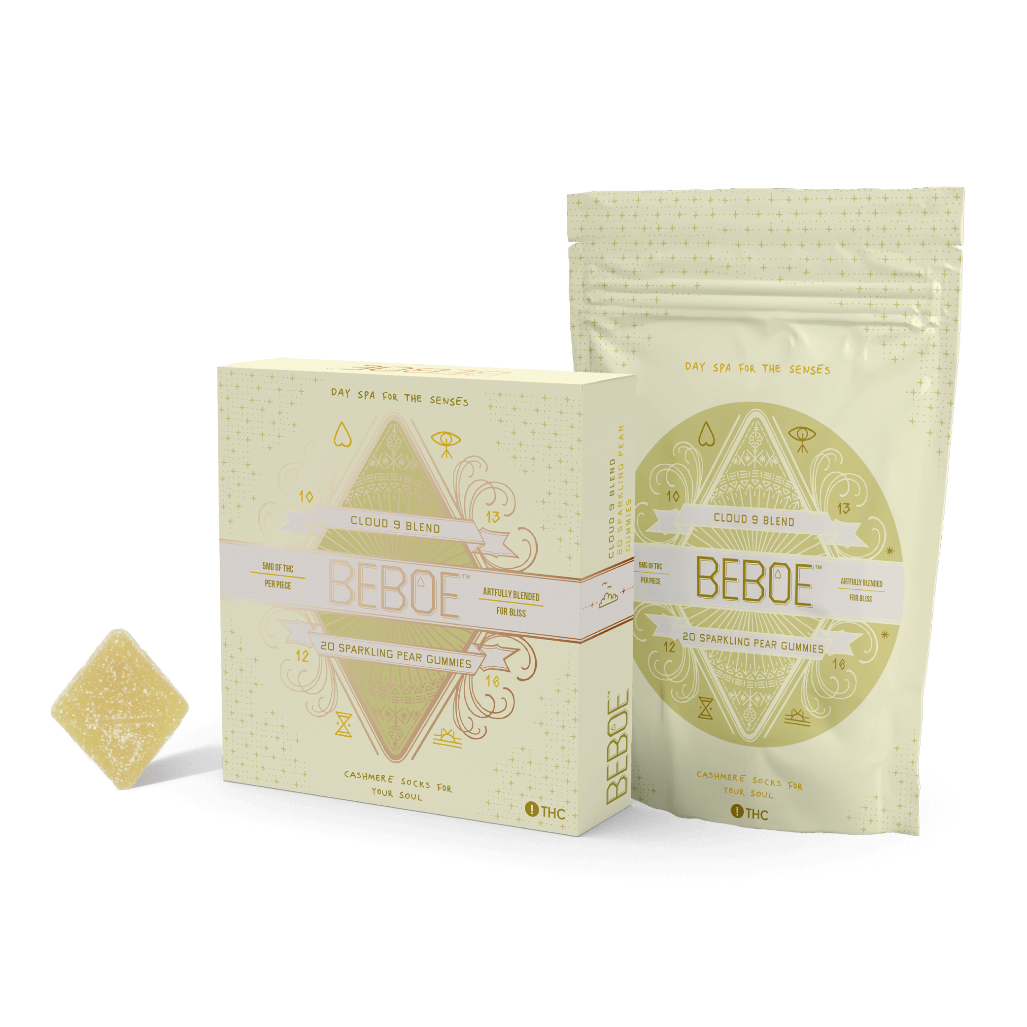 Sparkling Pear Cloud 9 1:1 - 100mg Candies - 20pk thumbnail 2