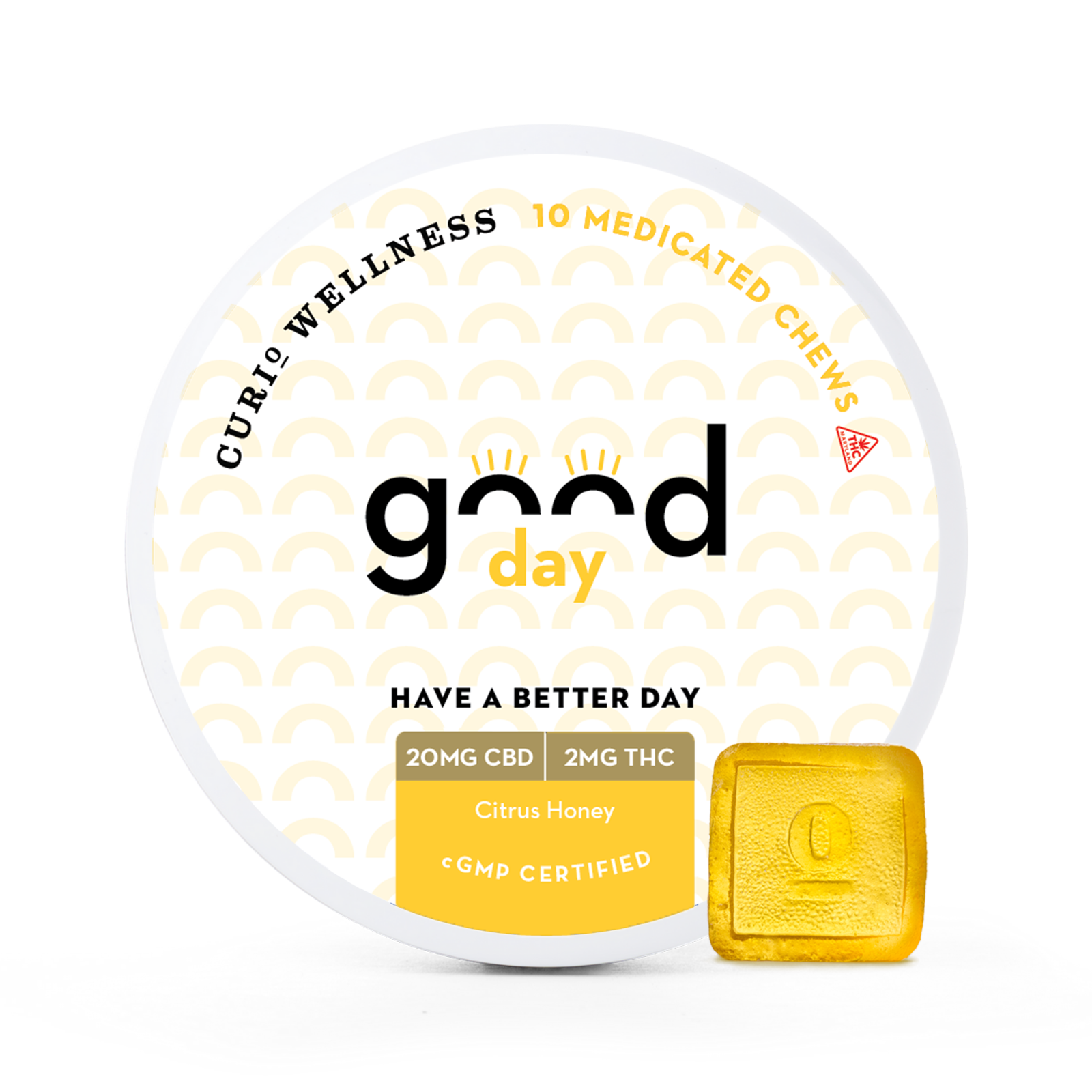 Citrus Honey 2:1 - 100mg Candies - CBD - 10pk thumbnail 2