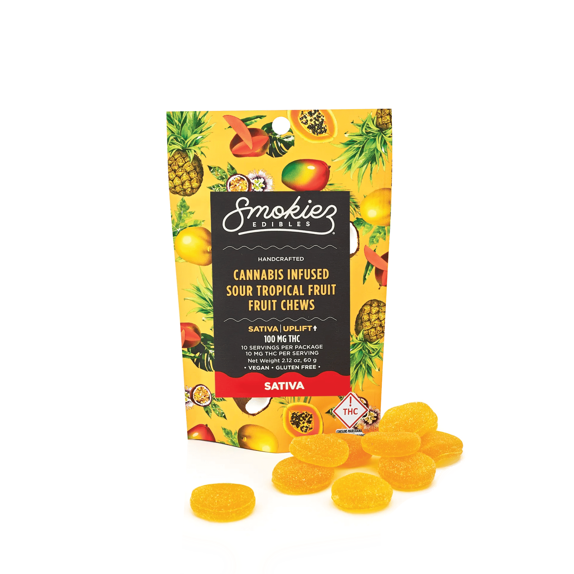 Sweet Tropical - 100mg Candies - Sativa - 10pk thumbnail 3