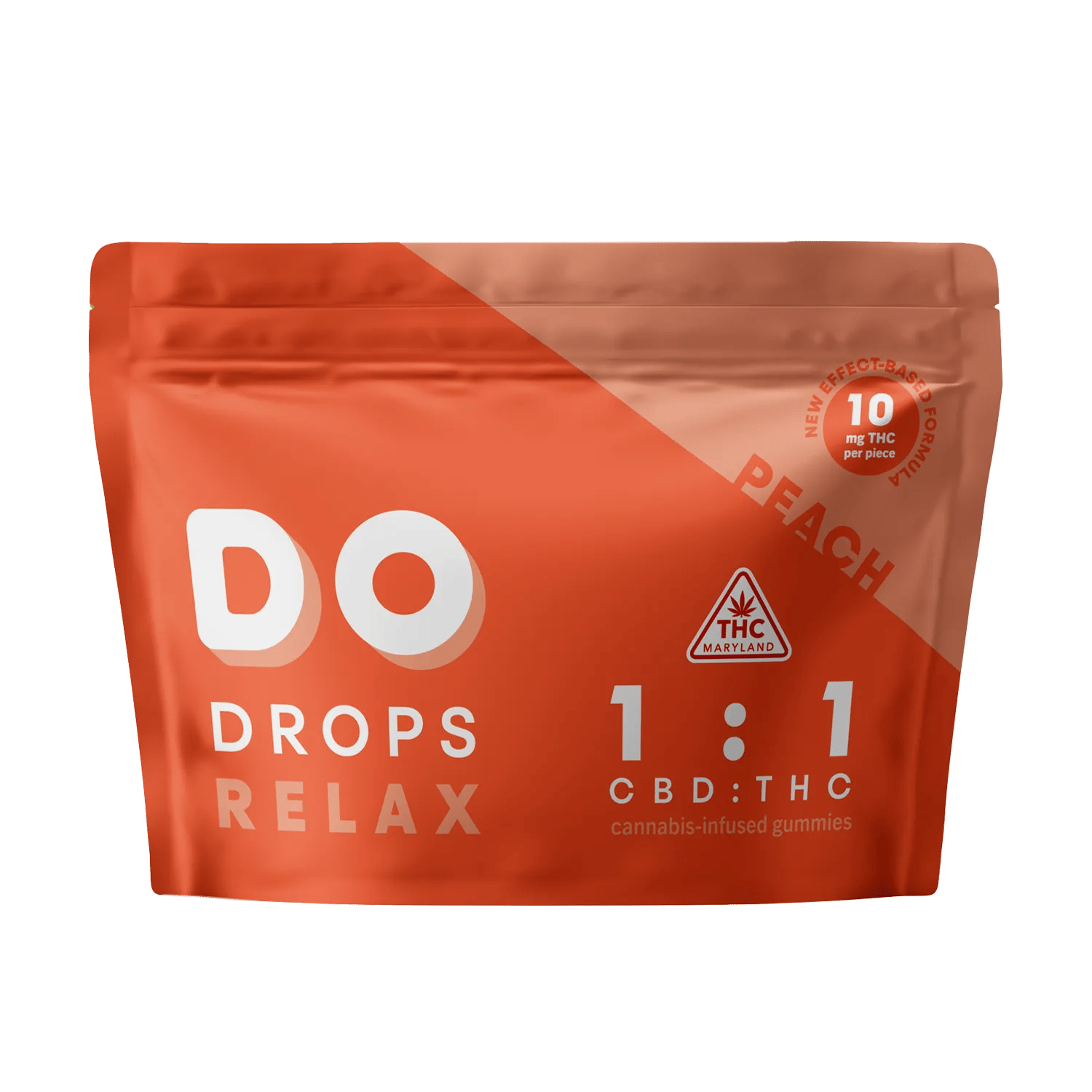 Relax Peach 1:1 - 100mg Candies - CBD - 10pk thumbnail 3