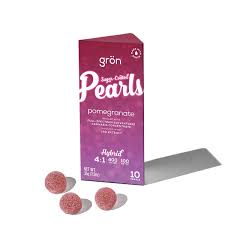 Pomegranate Pearls 4:1 CBD / THC - 100mg Candies - CBD - 10pk thumbnail 2