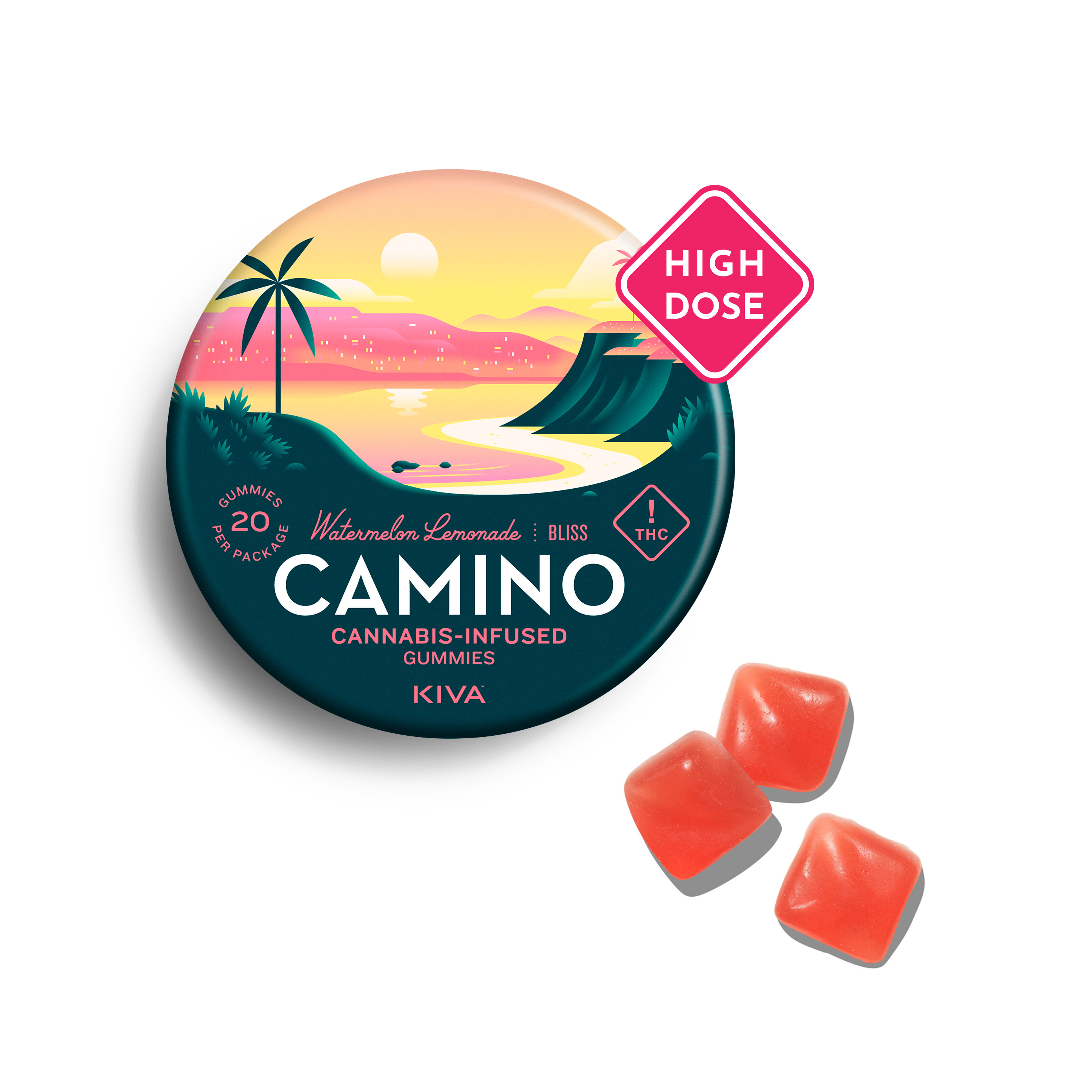Watermelon Lemonade - 500mg Candies - 20pk thumbnail 2