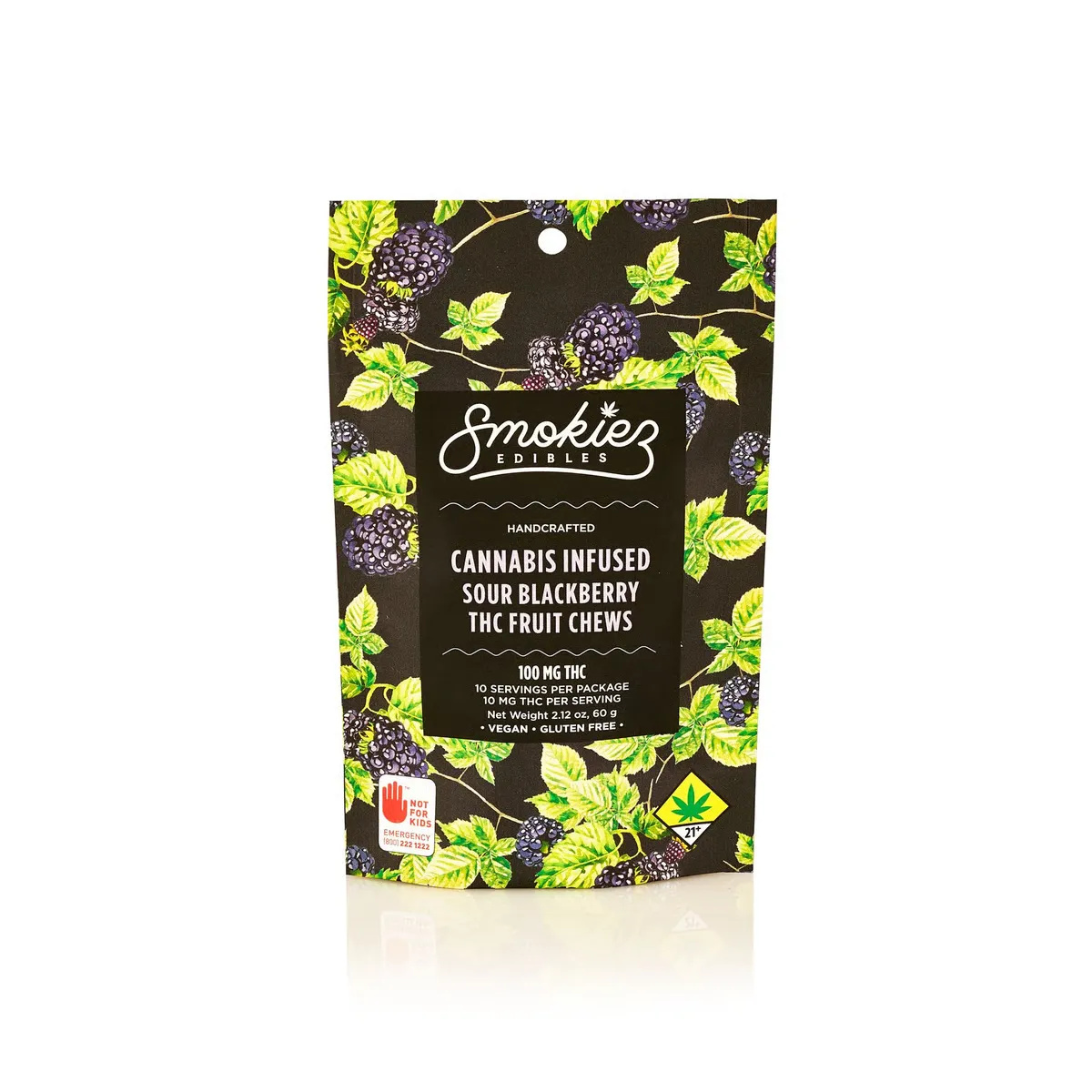 Sour Blackberry - 100mg Candies - Indica - 10pk thumbnail 3