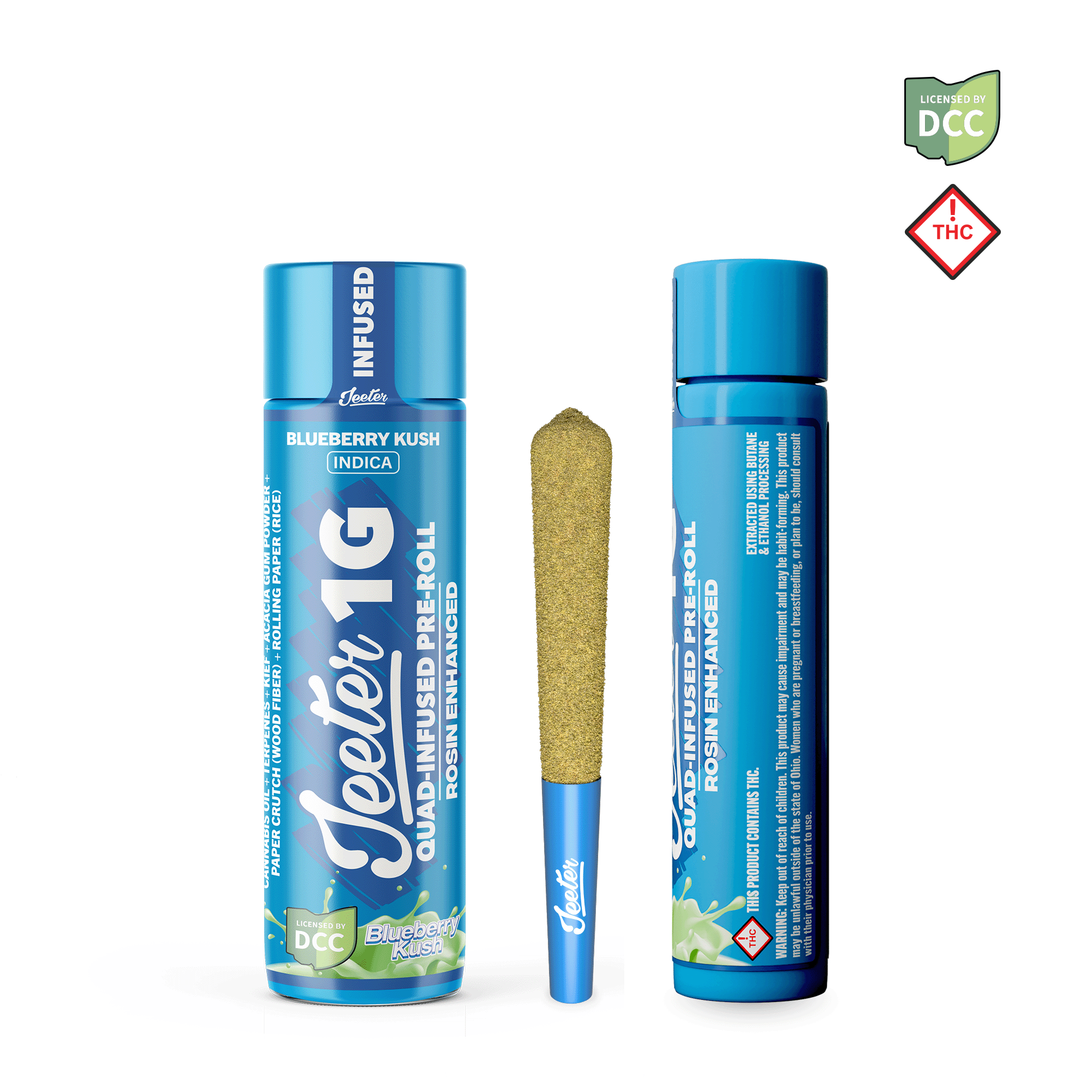 Blueberry Kush - 1g Infused - Indica thumbnail 2