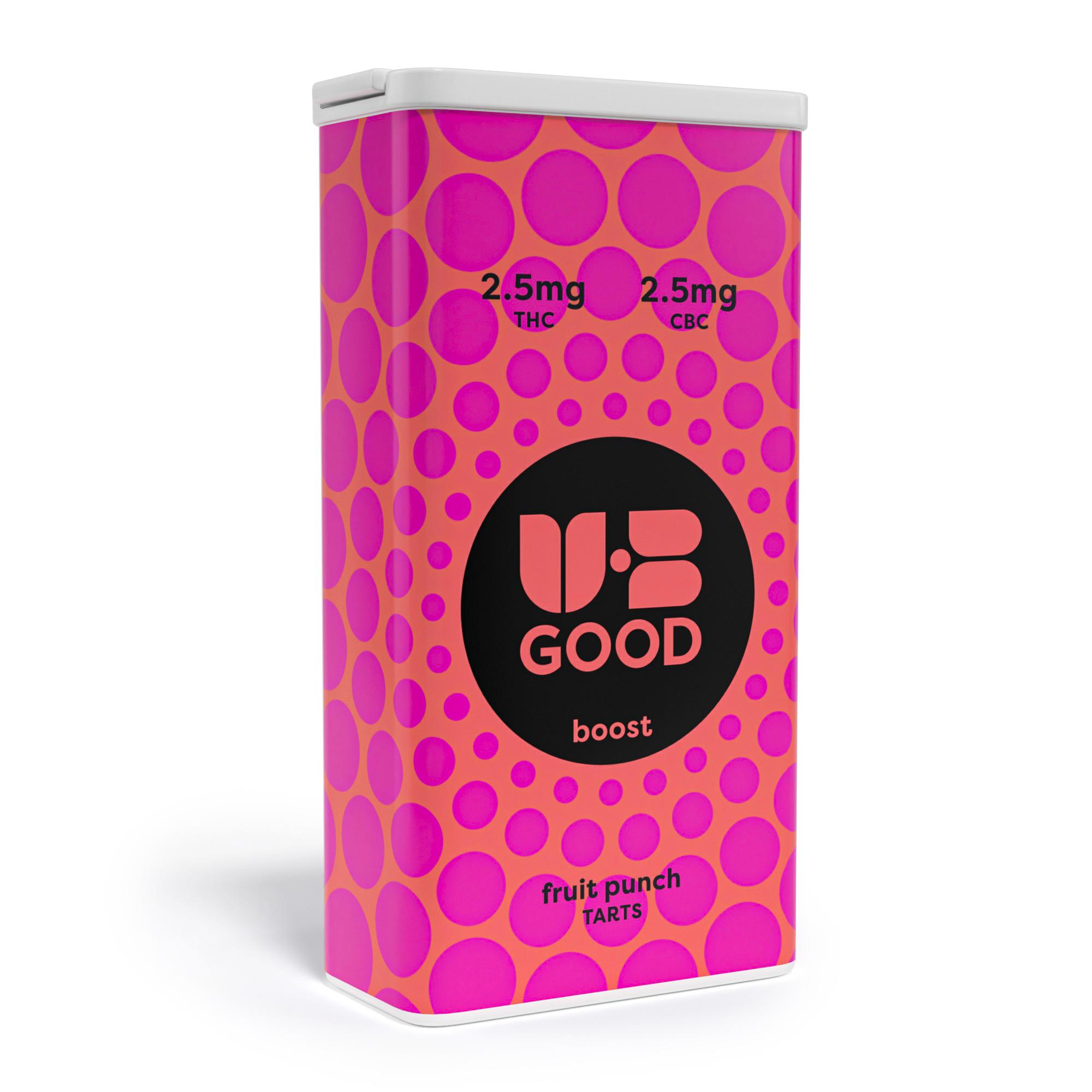 Fruit Punch 1:1 Boost - 100mg Mints - 40pk thumbnail 2