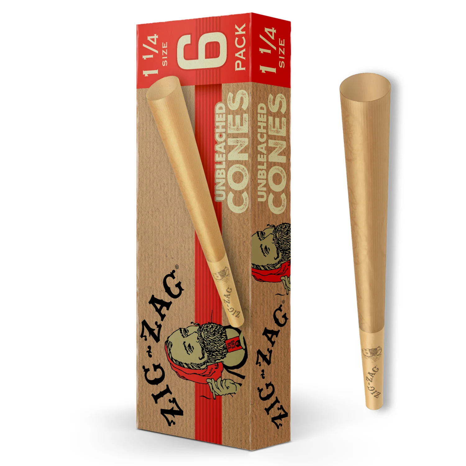Unbleached Prerolled Cones 1 1/4"