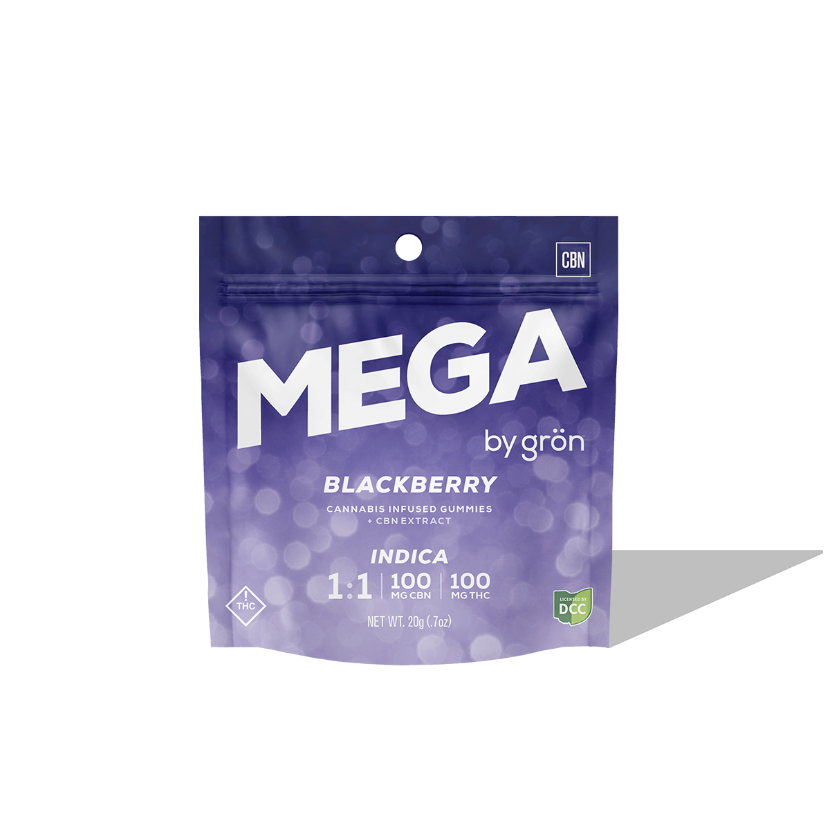 Blackberry Mega Pearl 1:1 THC / CBN