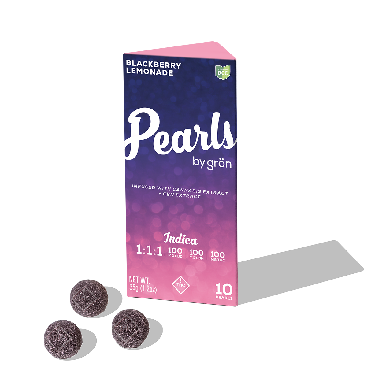 Blackberry Lemonade Pearls 1:1:1 THC / CBD / CBN