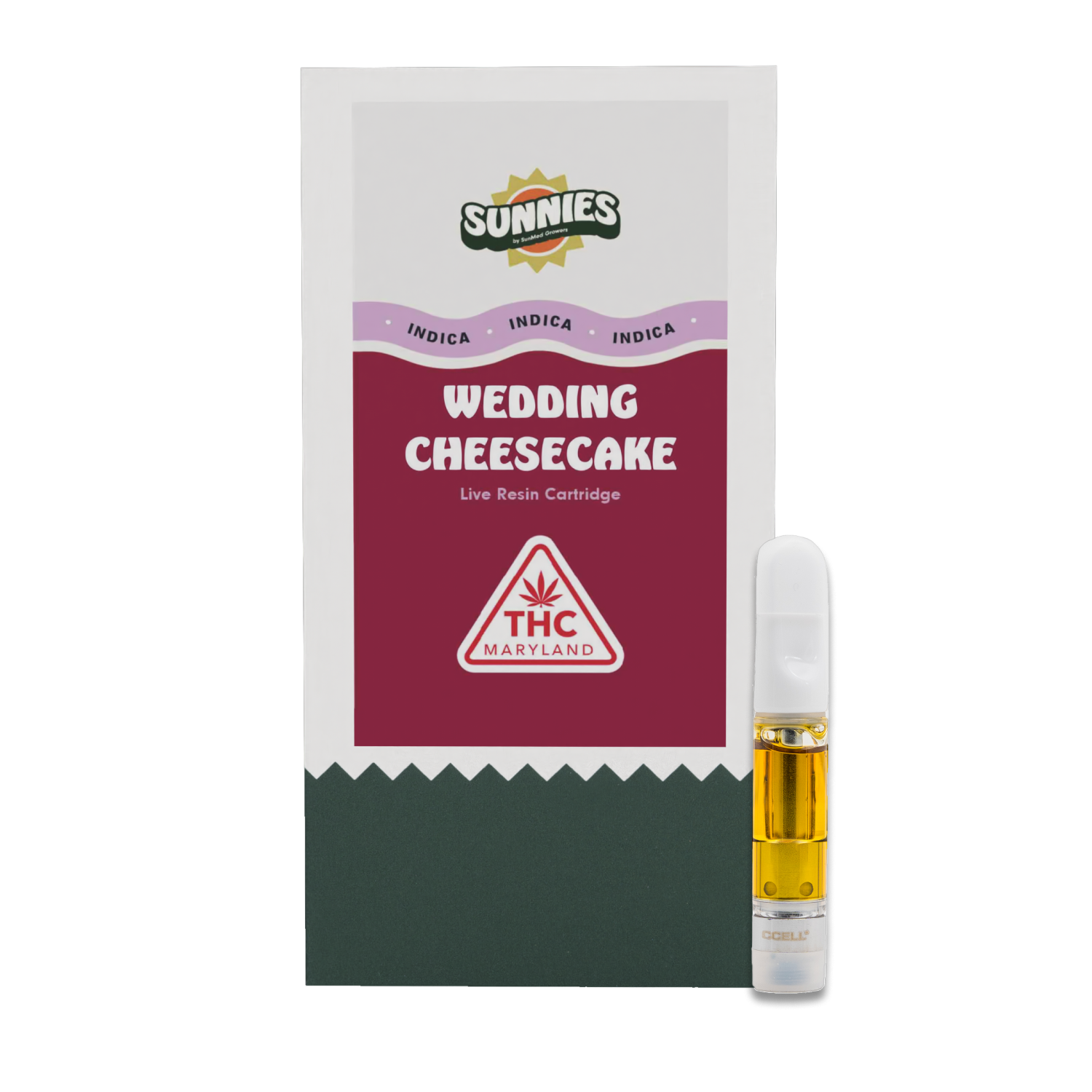Wedding Cheesecake - 1g Live Resin Cart - Hybrid