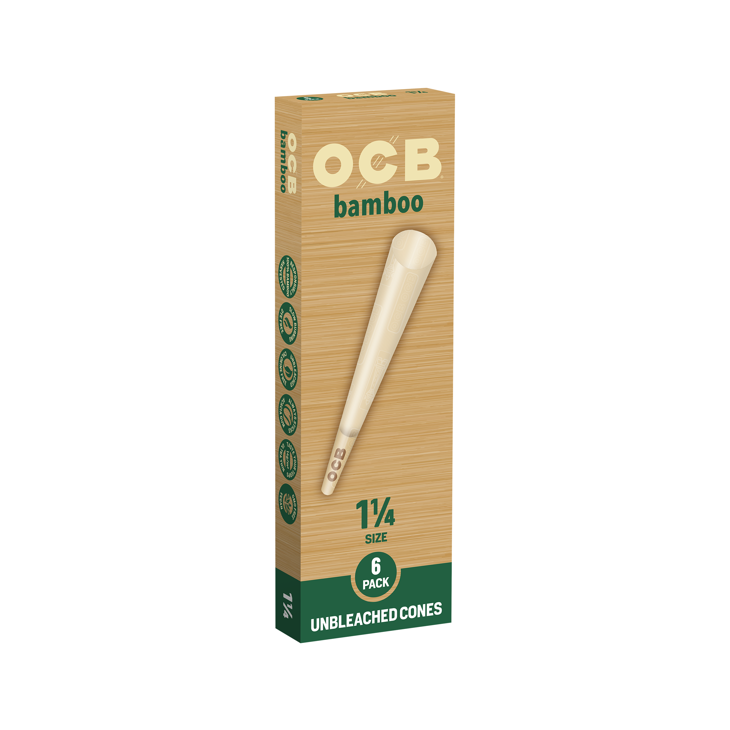 Bamboo Cones 1 1/4"