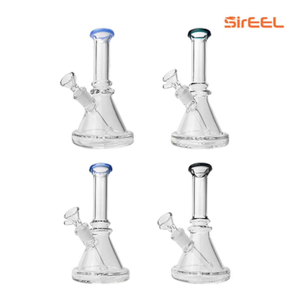 Wide Base Beaker Ufo Bong W/ Flower Bowl 6"