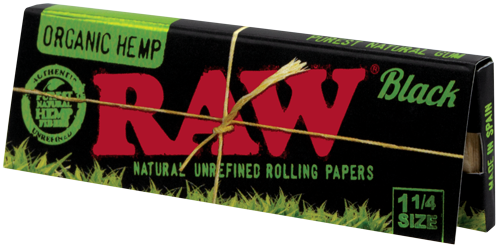 Black Organic Hemp Paper 1 1/4"