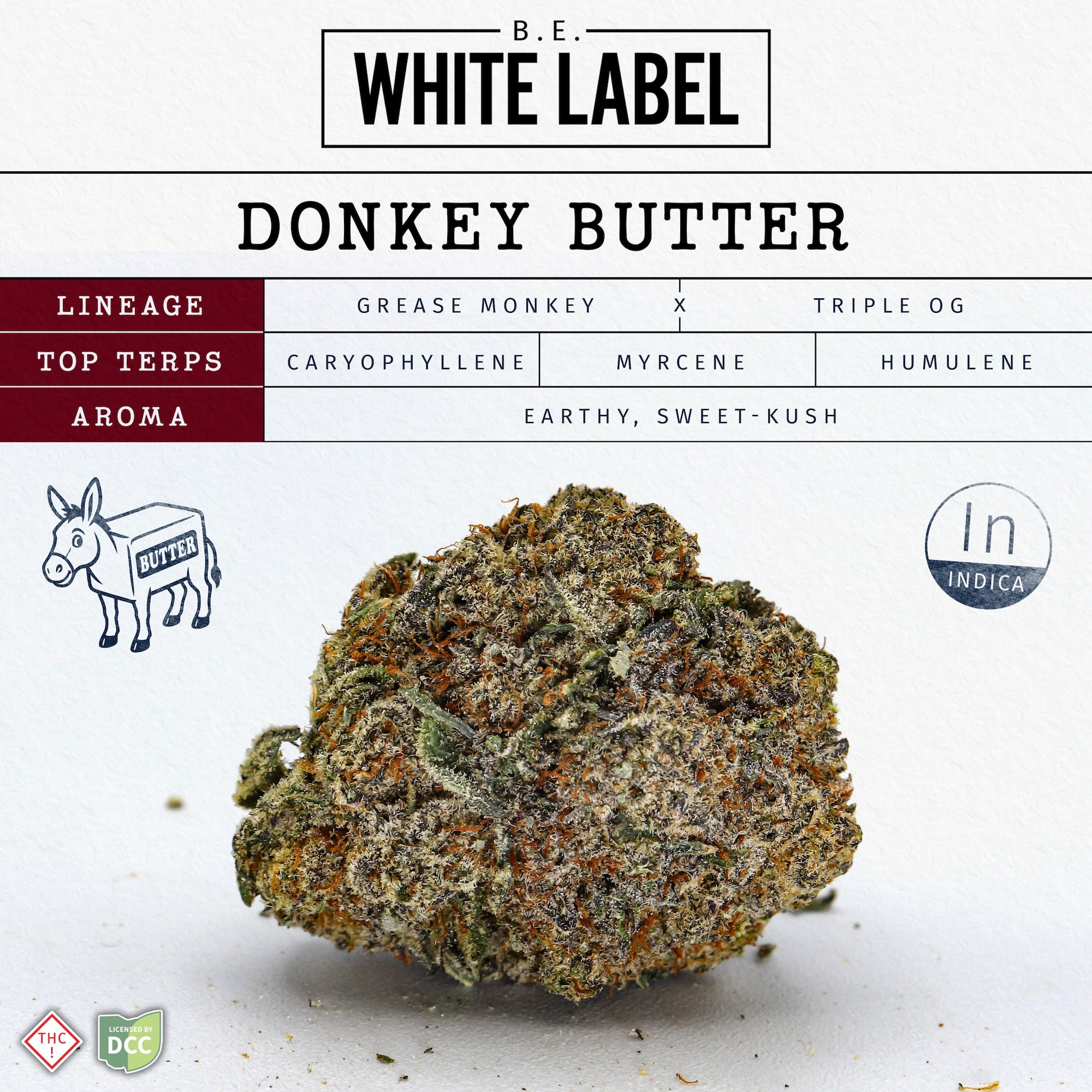 Donkey Butter - 2.83g Whole Buds - Indica