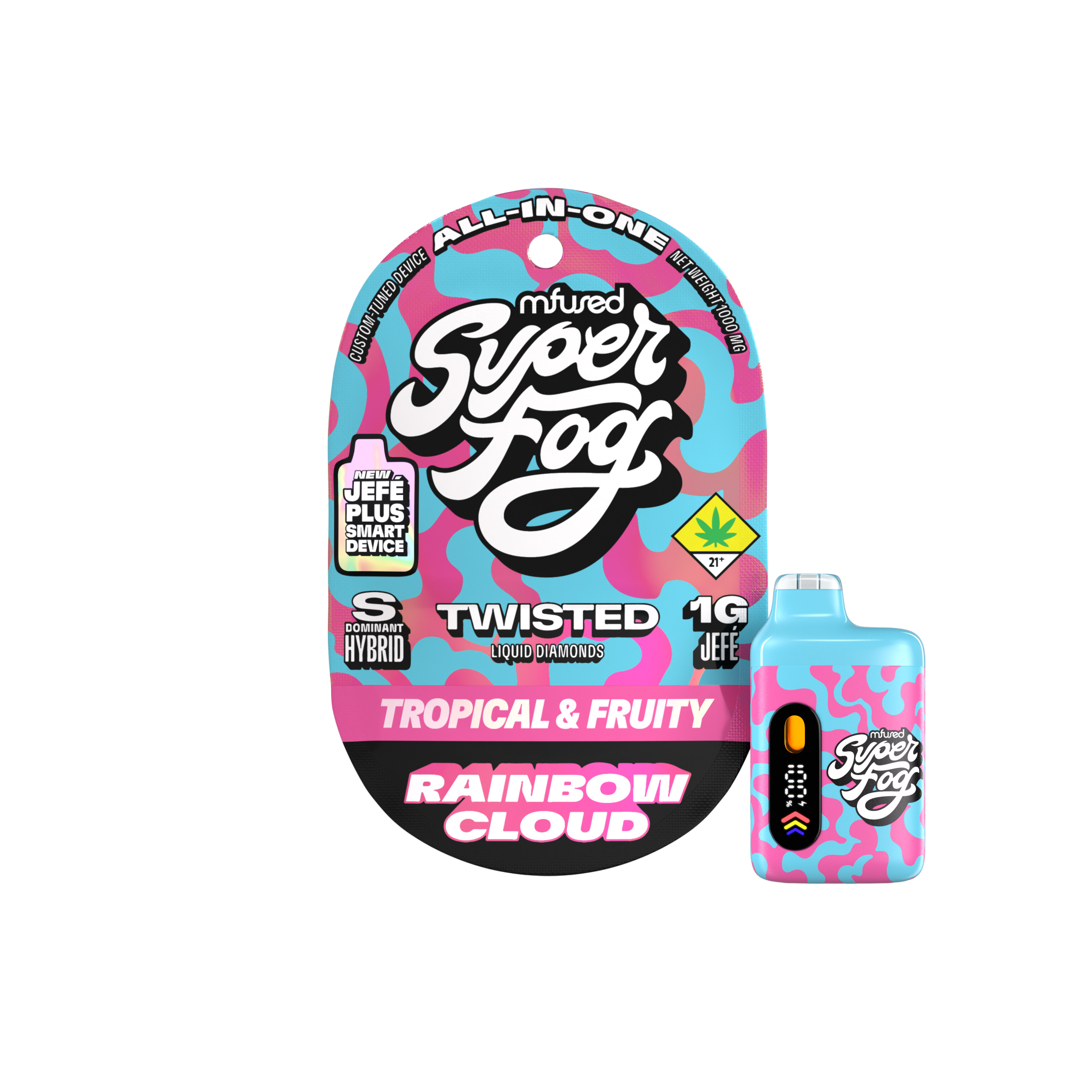 Rainbow Cloud - 1g Liquid Diamond Disposable - Sativa