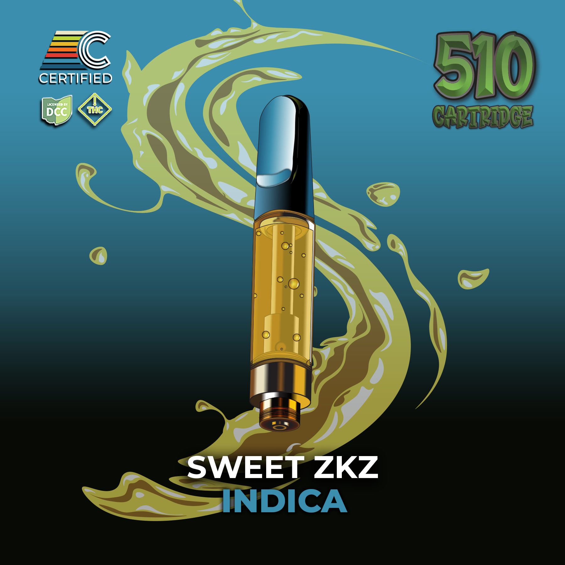 Sweet Zkz - 1g Distillate Cart - Hybrid