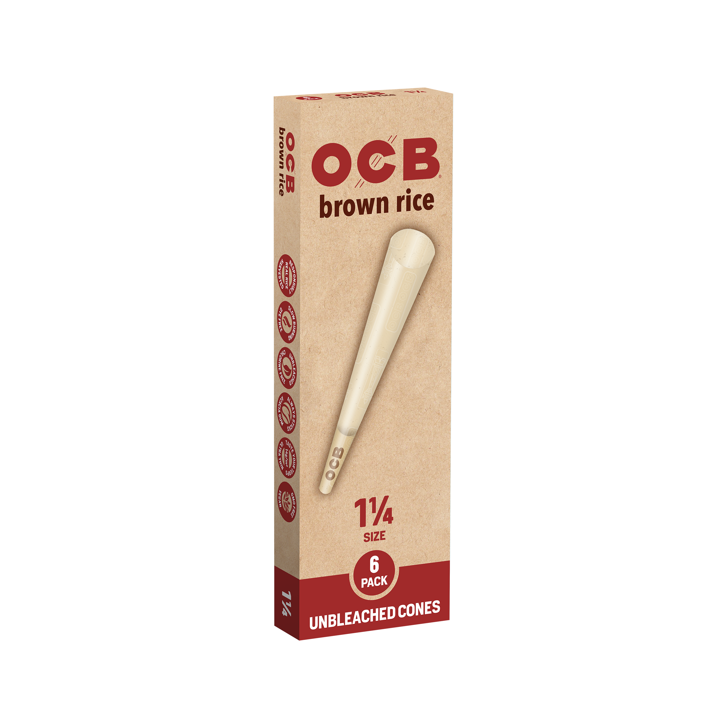 Brown Rice Cone 1 1/4"