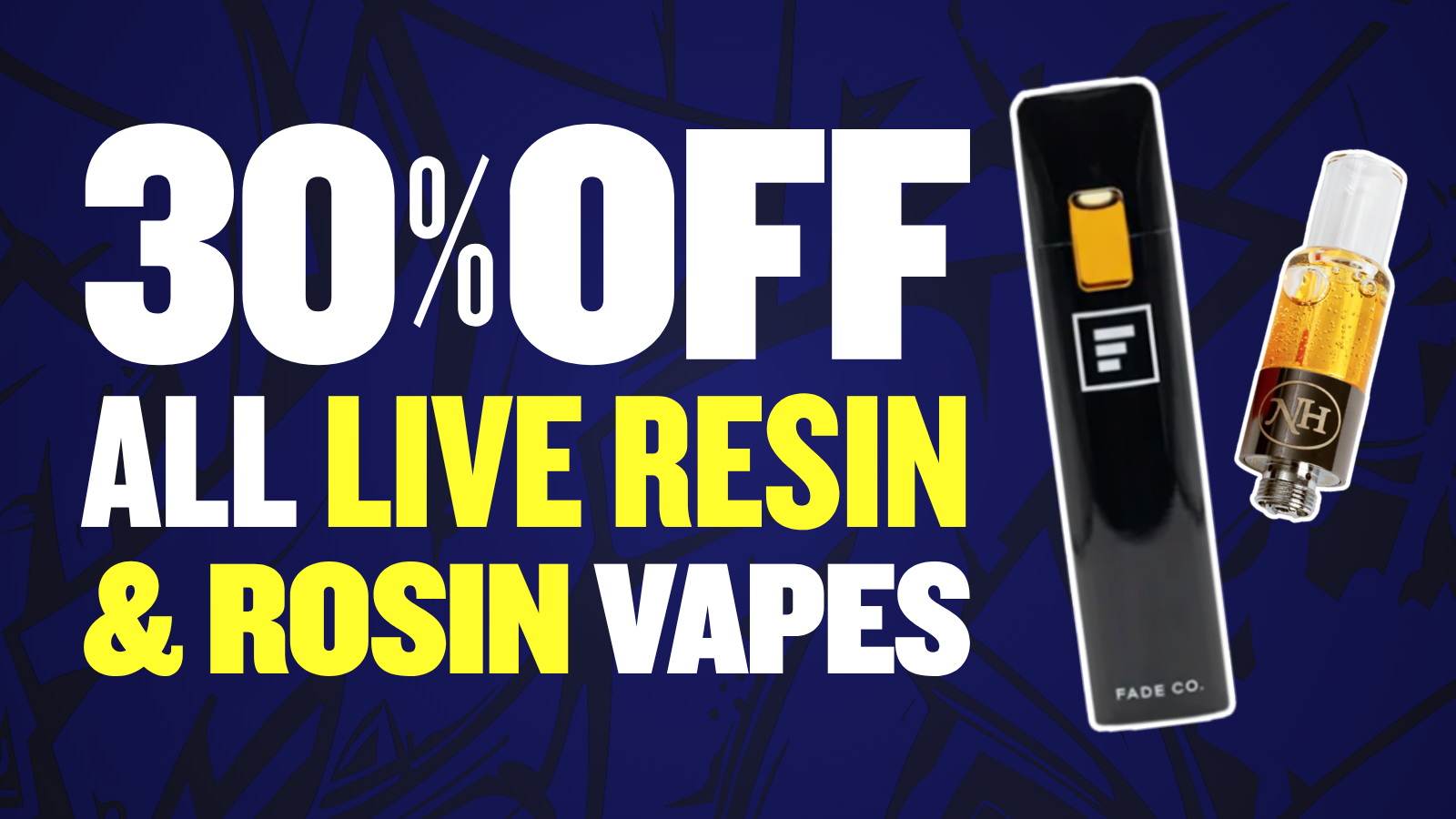 30% OFF ALL LIVE VAPES