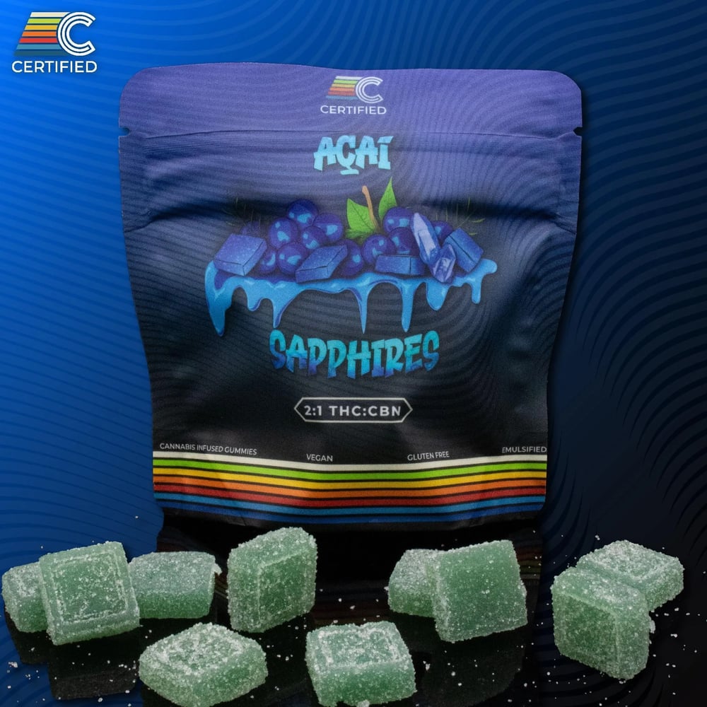 Acai Sapphires 2:1 - 100mg Candies - 10pk