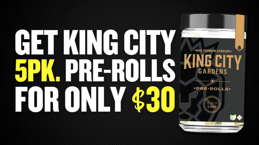 KCG 5PK PREROLLS FOR $30 EACH