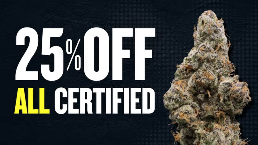 25% OFF CERTIFIED CULTIVATORS