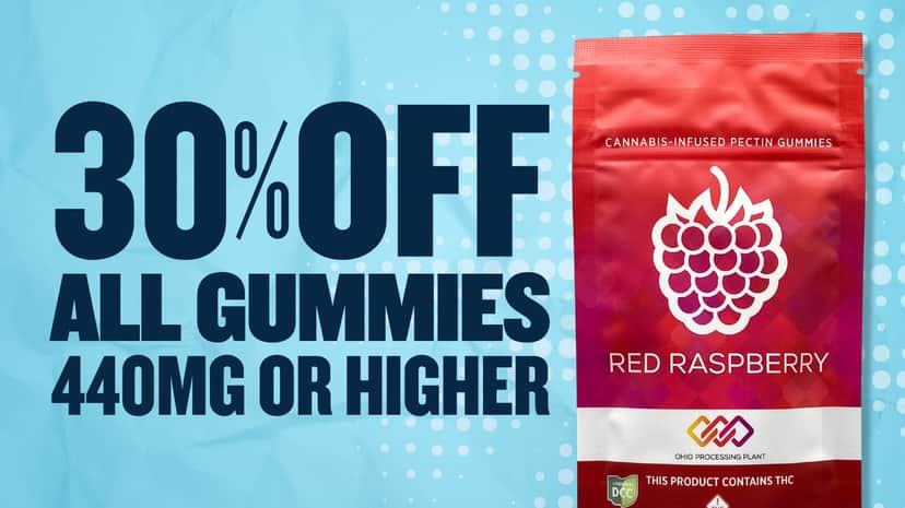 30% OFF ALL 400+MG EDIBLES