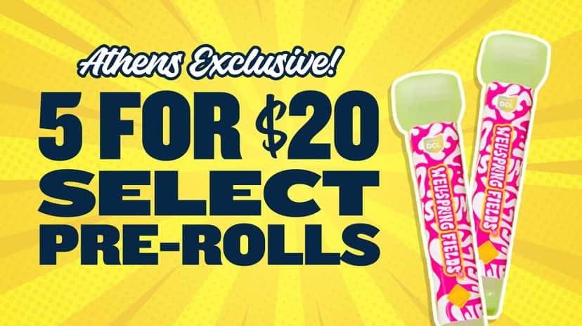 5 FOR $20 SELECT PREROLLS