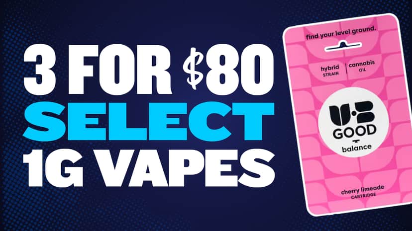 3 FOR $80 SELECT VAPES