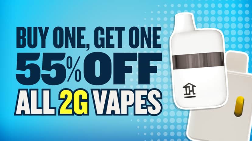 BUY 1 GET 1 55% OFF ALL 2G VAPES