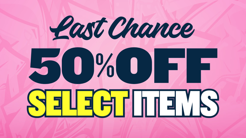 50% OFF SELECT ITEMS