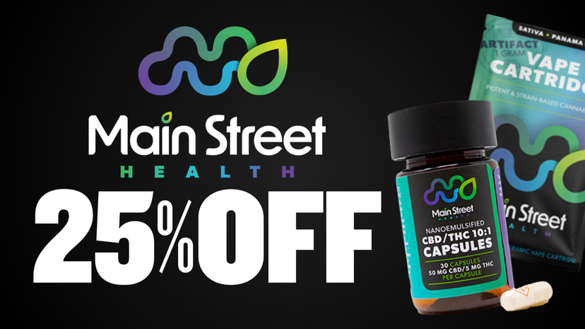 25% OFF MAIN STREET HEALTH